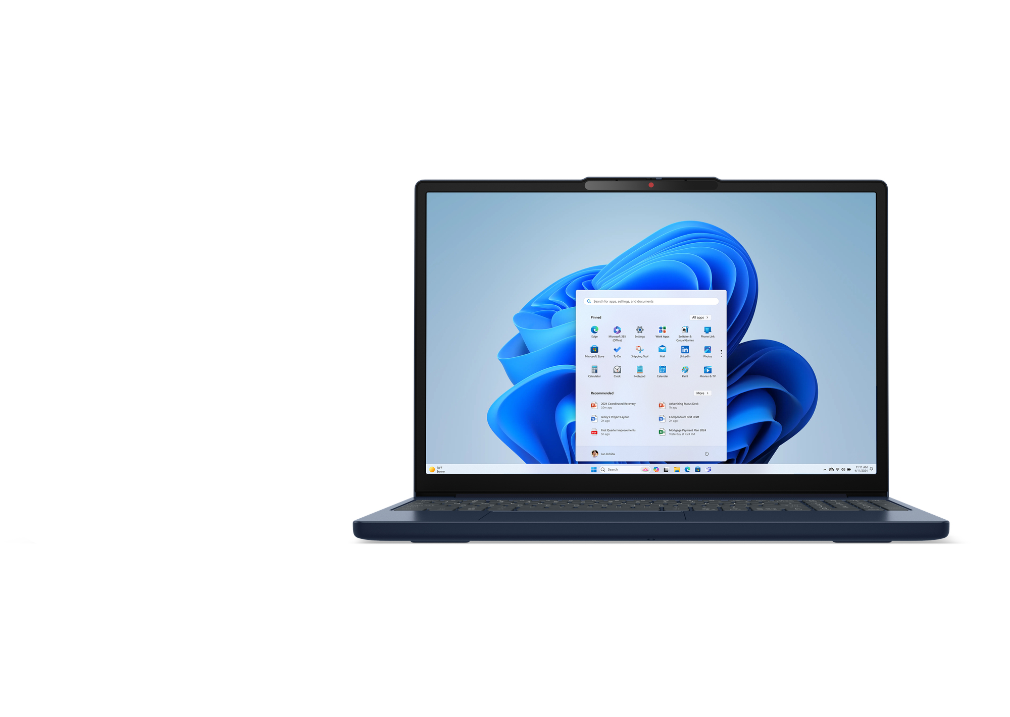 Lenovo IdeaPad Slim 3 15IRH10 Intel® Core™ i5 i5-13420H Laptop 38,9 cm (15.3") WUXGA 16 GB DDR5-SDRAM 512 GB SSD Wi-Fi 6 (802.11ax) Angielski Niebieski - obrazek 2