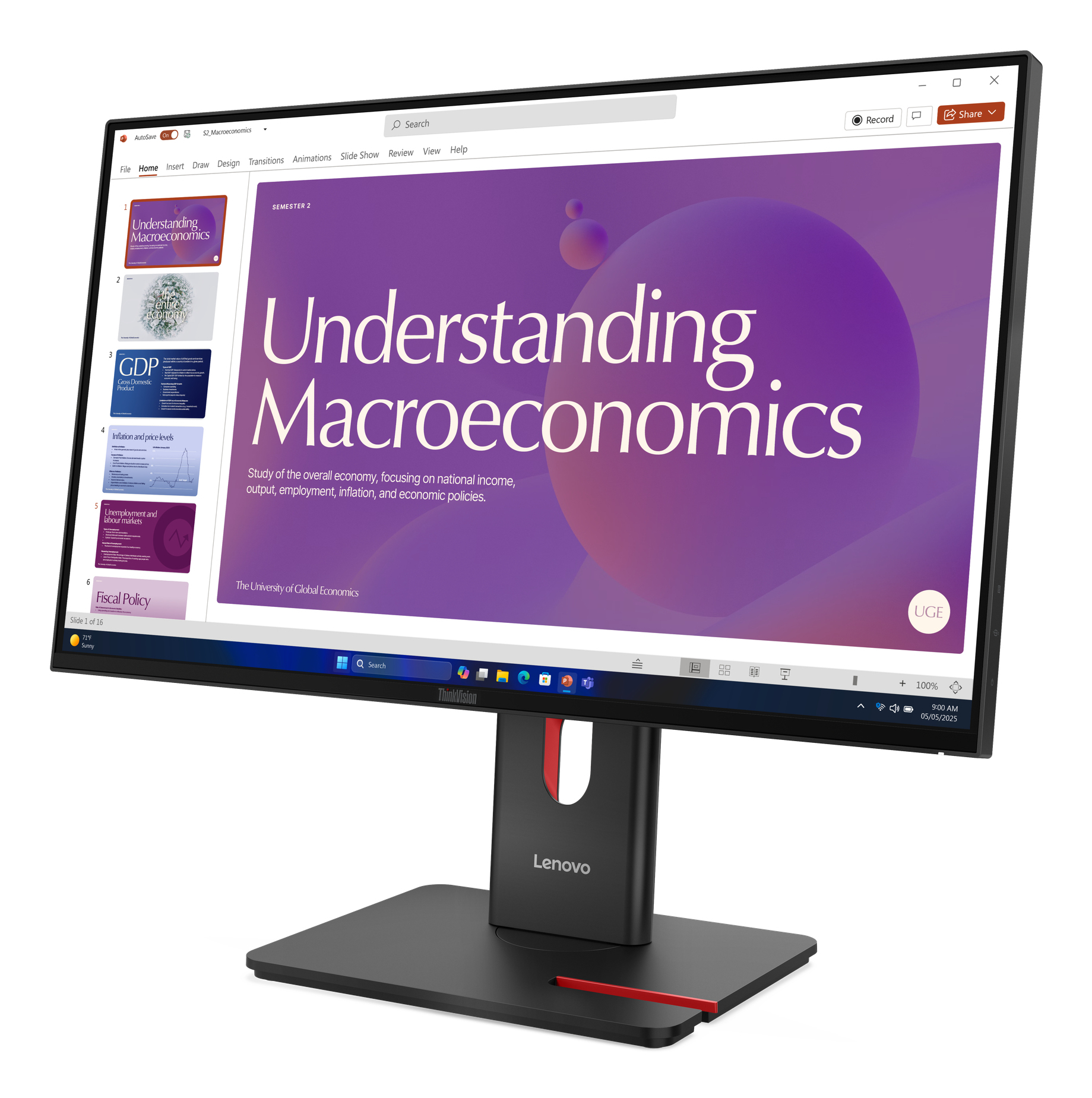 Lenovo ThinkVision T24D-40 monitor komputerowy 60,5 cm (23.8") 1920 x 1080 px Full HD LCD Czarny - obrazek 3