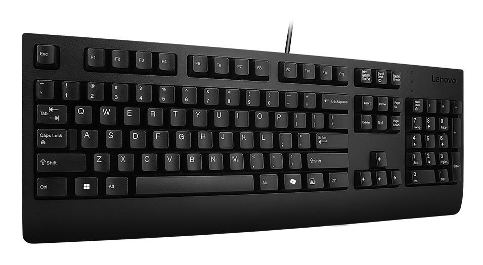 Lenovo 4Y41R64588 klawiatura Dom/Biuro USB US English Czarny - obrazek 3