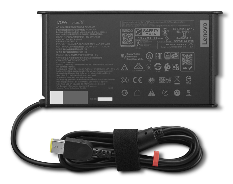 Lenovo 4X21U26039 adapter zasilający/ inwentor Zewnętrzna 170 W Czarny - obrazek 2
