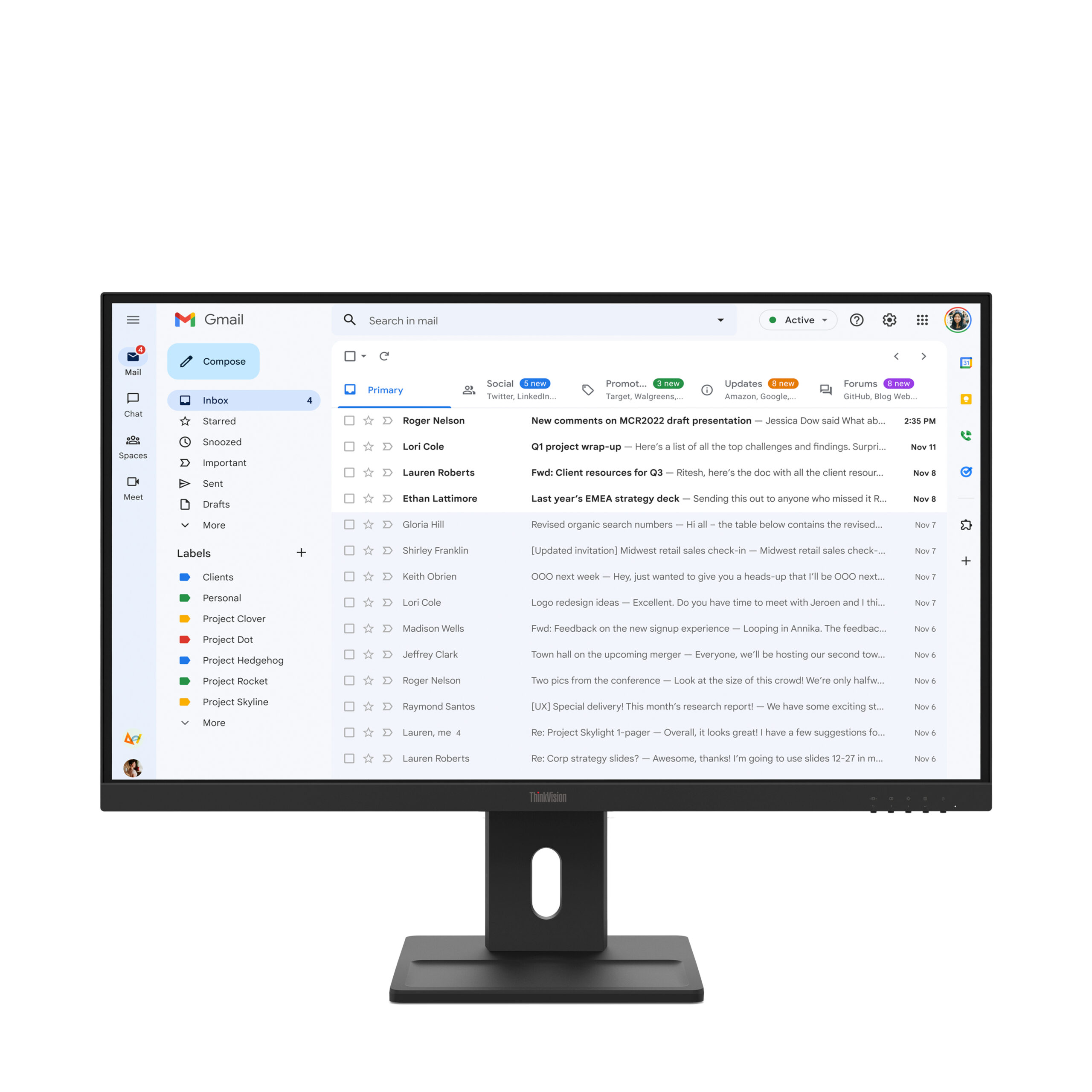 Lenovo ThinkVision E27-40 monitor komputerowy 68,6 cm (27") 1920 x 1080 px Full HD LCD Czarny