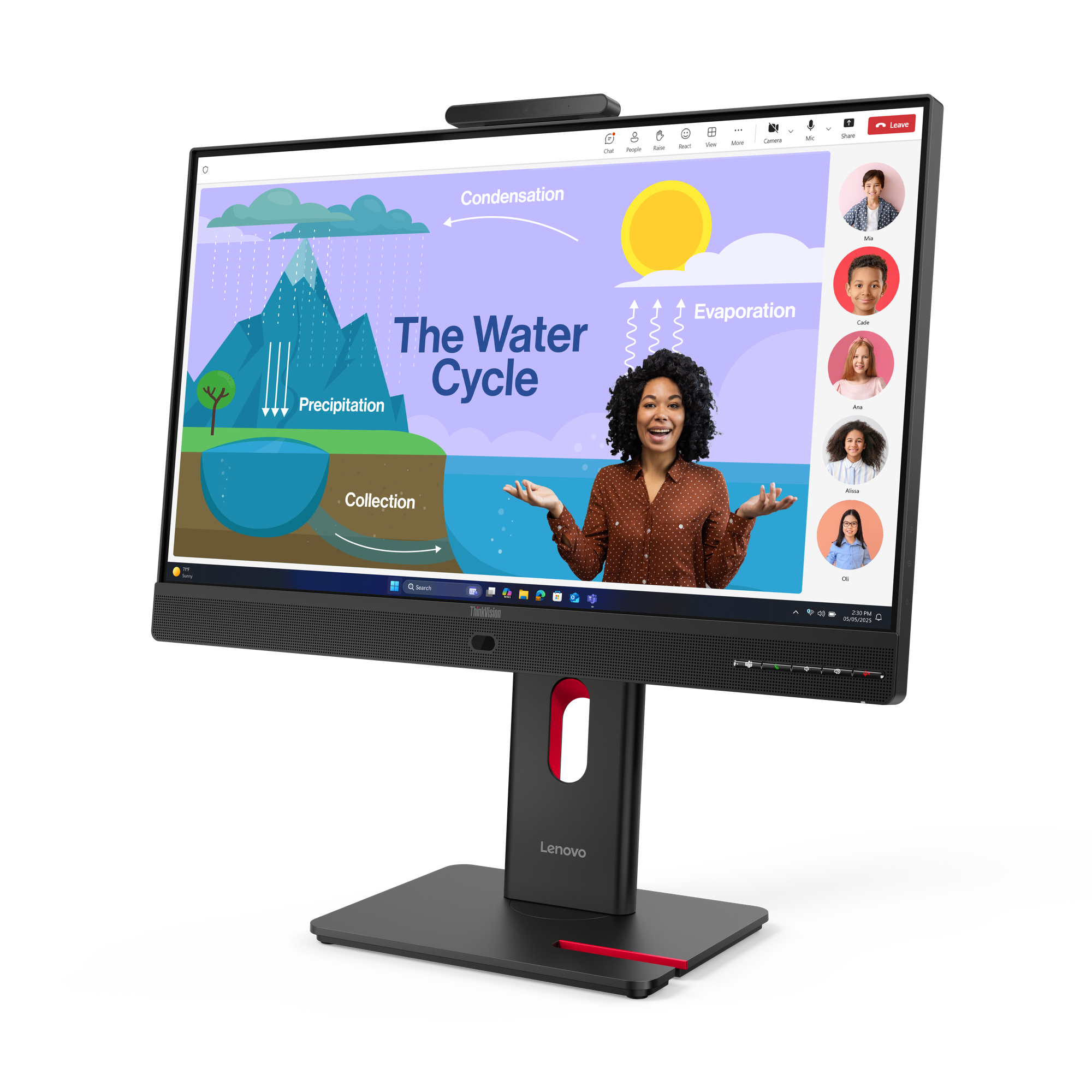 Lenovo ThinkVision T24D-4v monitor komputerowy 60,5 cm (23.8") 1920 x 1080 px Full HD LED Czarny - obrazek 4