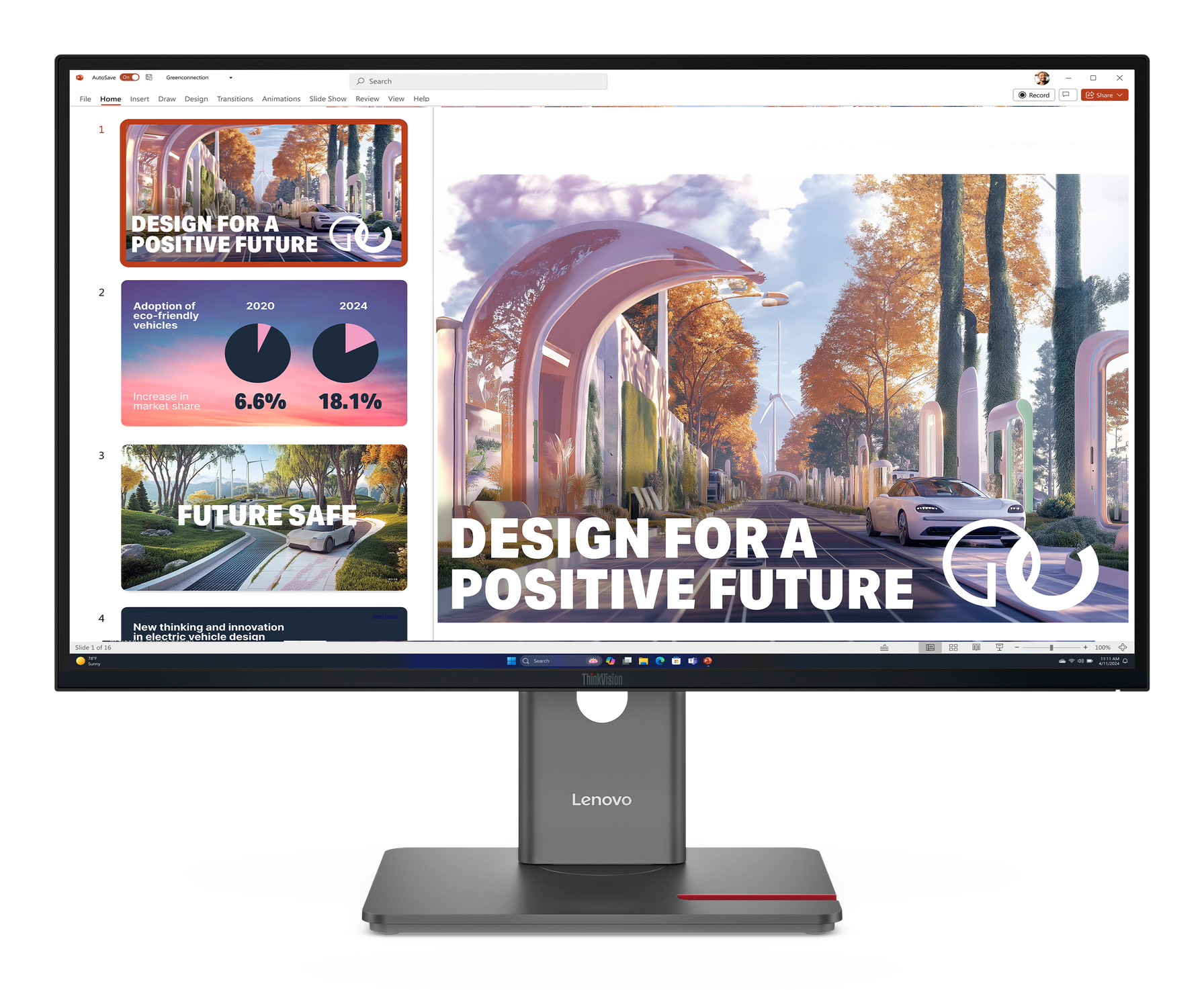 Lenovo ThinkVision P27QD-40 monitor komputerowy 68,6 cm (27") 2560 x 1440 px Quad HD LED Czarny
