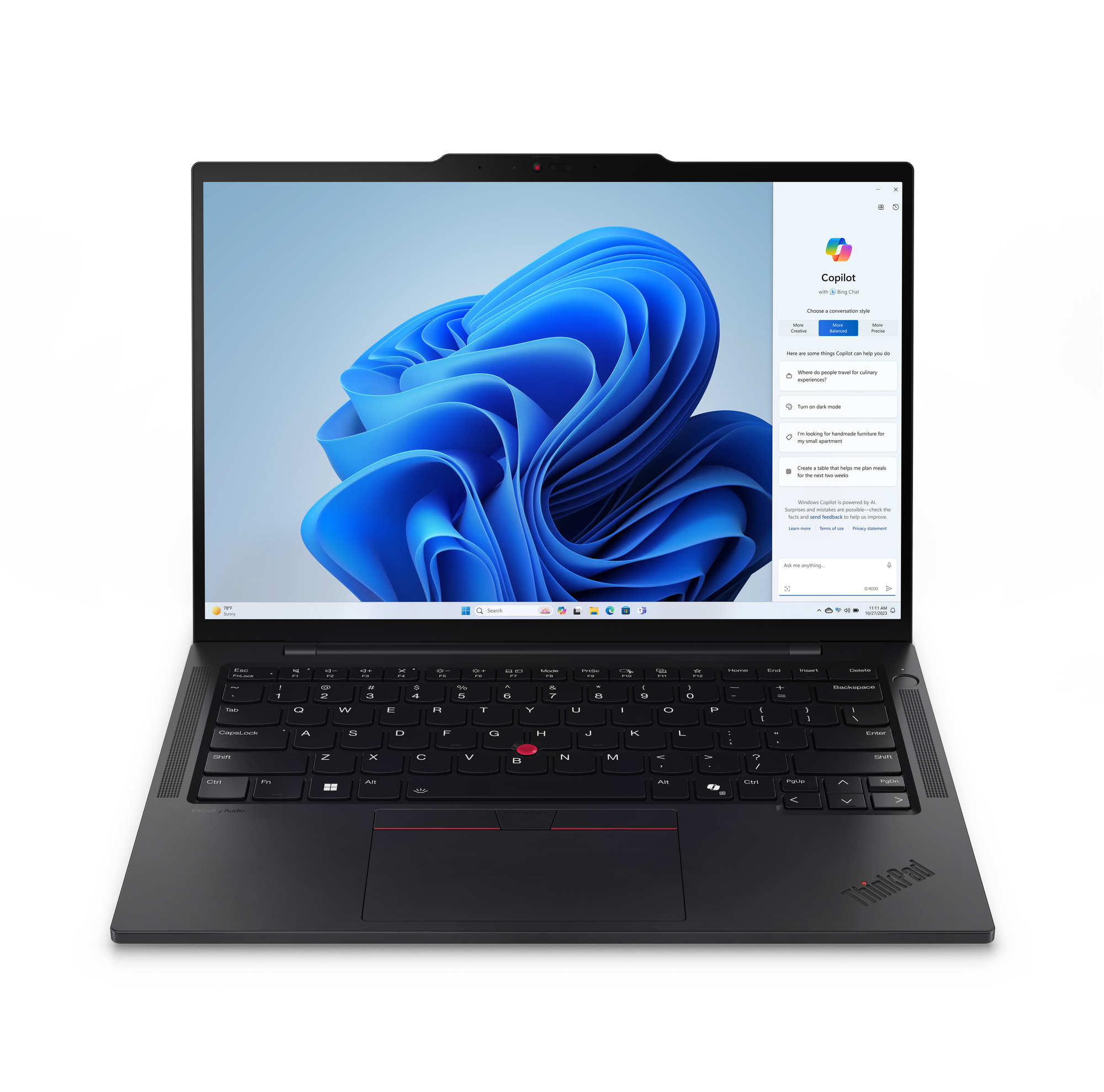 Lenovo ThinkPad T14s Gen 5 Intel Core Ultra 7 155U Laptop 35,6 cm (14") WUXGA 16 GB LPDDR5x-SDRAM 512 GB SSD Wi-Fi 6E (802.11ax) Windows 11 Pro Czarny