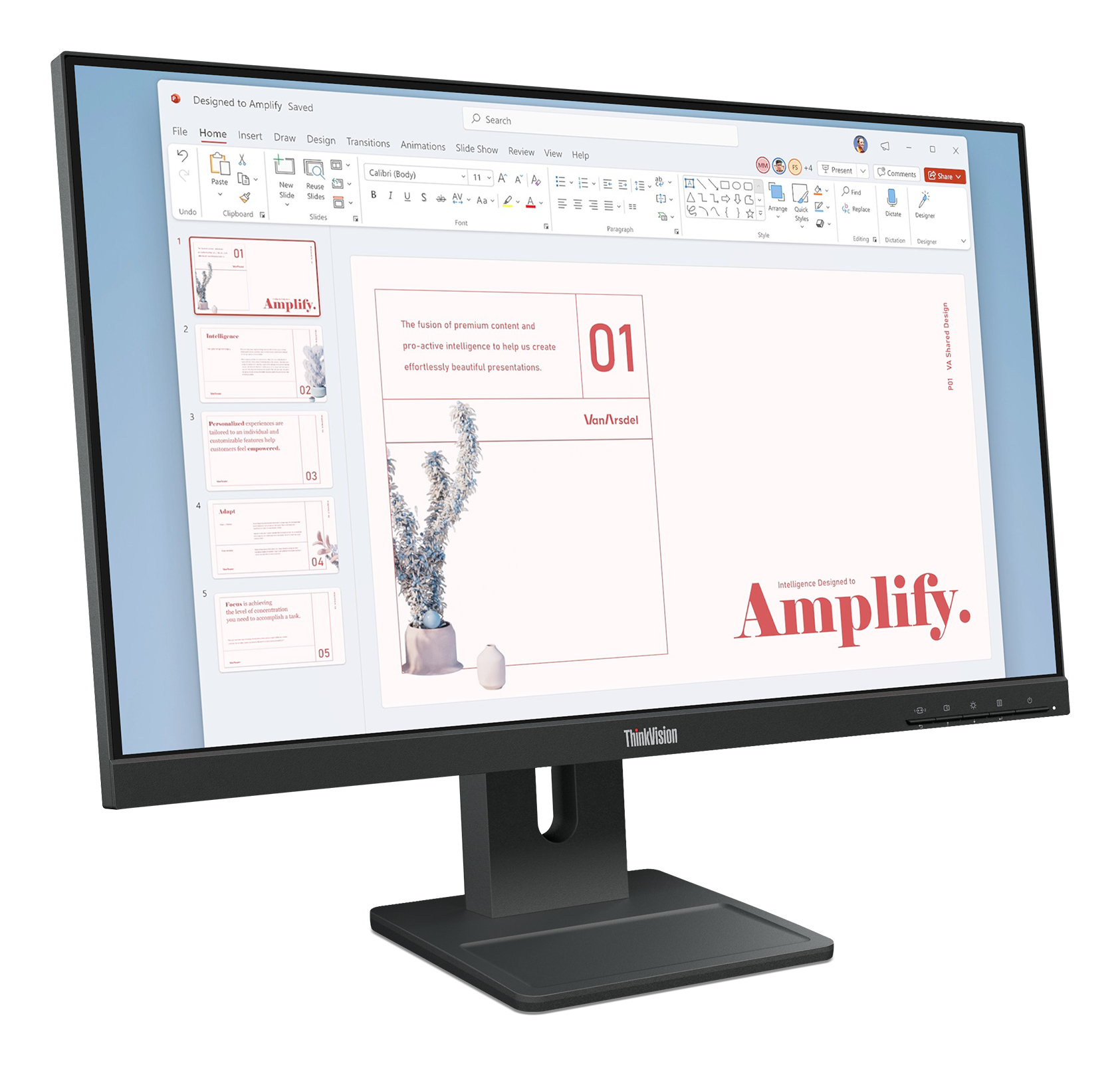 Lenovo ThinkVision E24-40 monitor komputerowy 60,5 cm (23.8") 1920 x 1080 px Full HD LCD Czarny - obrazek 3