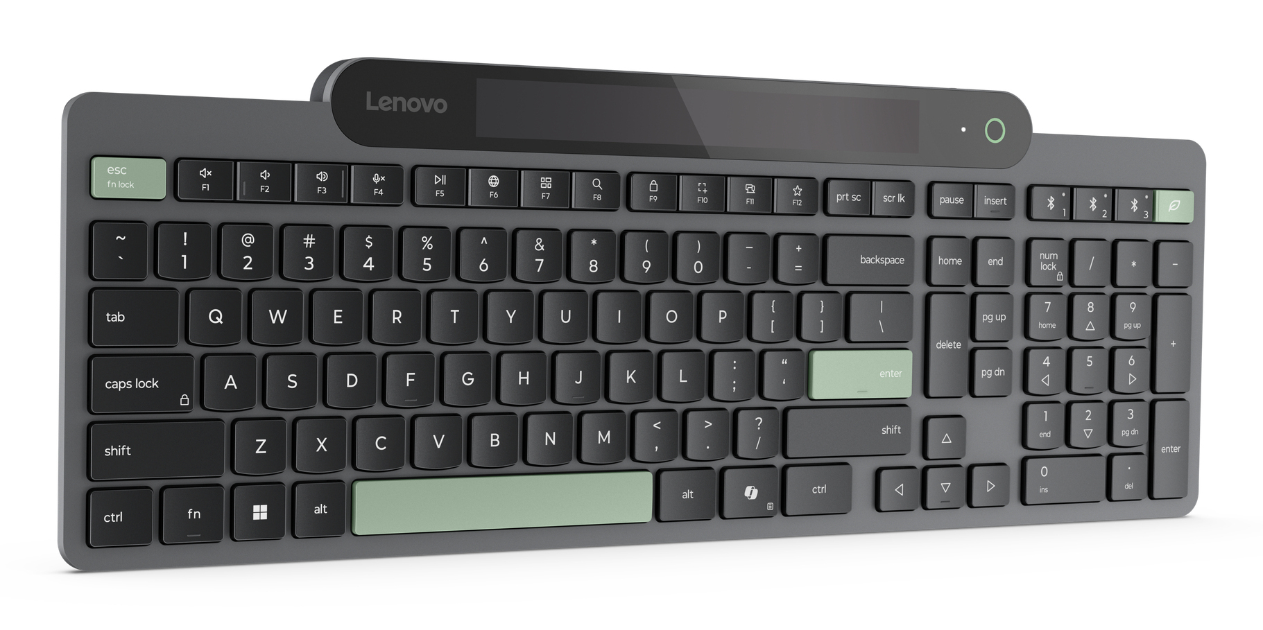 Lenovo 4Y41R69494 klawiatura Dom/Biuro Bluetooth US English Czarny, Zielony - obrazek 5