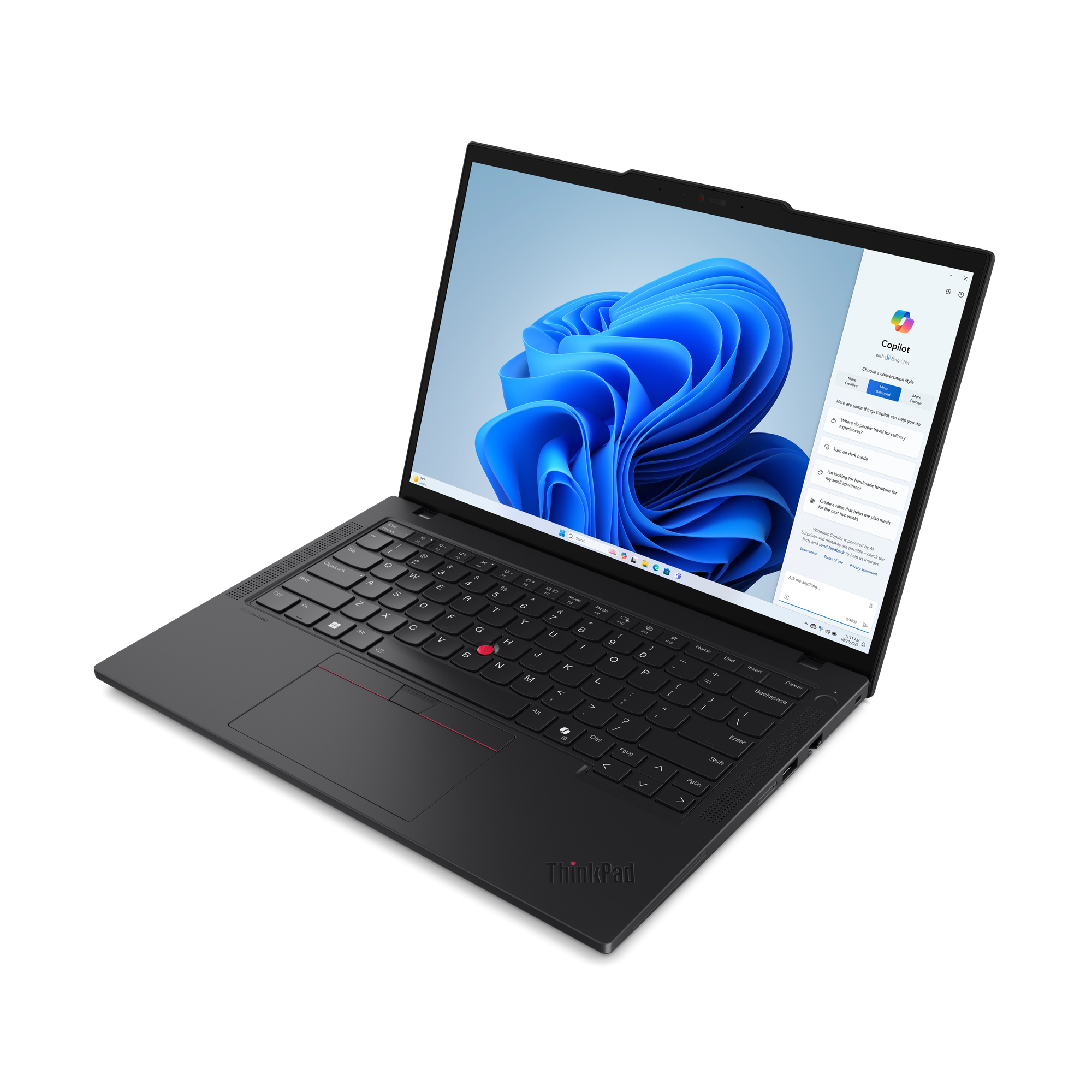 Lenovo ThinkPad T14 Gen 5 (Intel) Intel Core Ultra 7 155U Laptop 35,6 cm (14") WUXGA 64 GB DDR5-SDRAM 1 TB SSD Wi-Fi 6E (802.11ax) Windows 11 Pro Angielski Czarny - obrazek 3