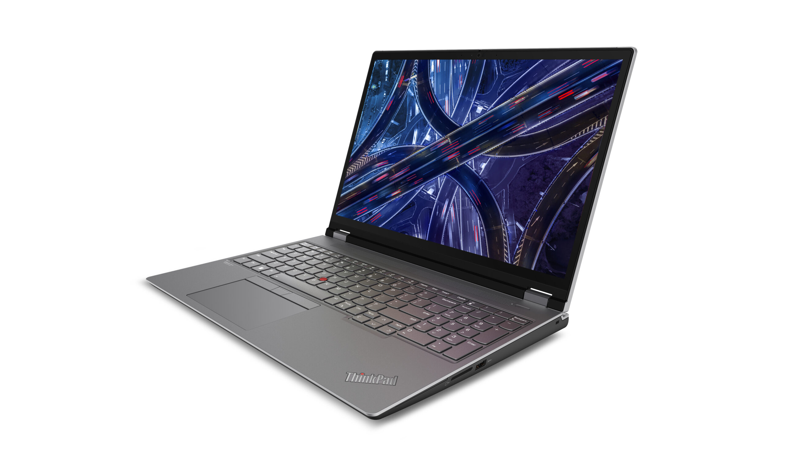 Lenovo ThinkPad P16 Gen 2 Intel® Core™ i7 i7-14700HX Mobilna stacja robocza 40,6 cm (16") WQXGA 64 GB DDR5-SDRAM 1 TB SSD NVIDIA RTX 2000 Ada Wi-Fi 6E (802.11ax) Windows 11 Pro Angielski Szary, Czarny - obrazek 3