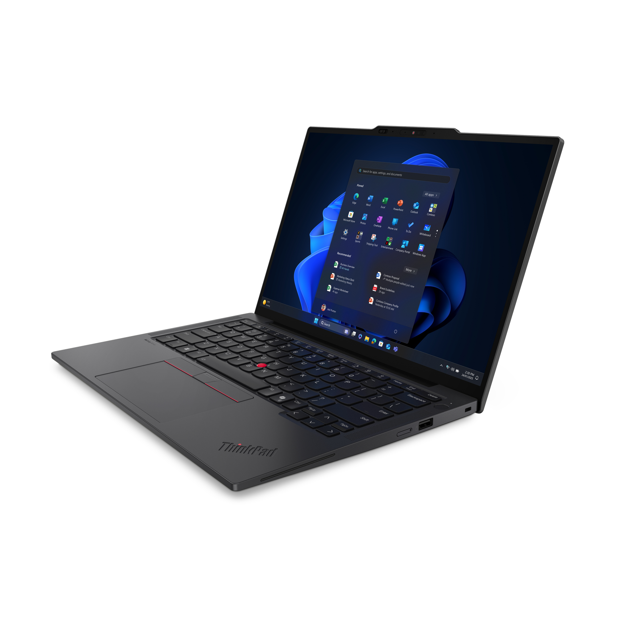 Lenovo ThinkPad X13 Gen 6 (Intel) Intel Core Ultra 7 255U Laptop 33,8 cm (13.3") WUXGA 32 GB LPDDR5x-SDRAM 1 TB SSD Wi-Fi 7 (802.11be) Windows 11 Pro Angielski Czarny - obrazek 4