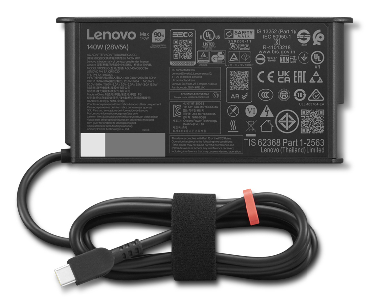 Lenovo 4X21U28818 adapter zasilający/ inwentor Wewnętrzna 140 W Czarny