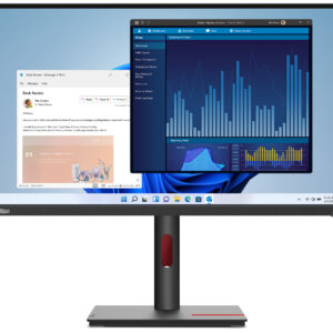Lenovo ThinkVision T27p-30 monitor komputerowy 68,6 cm (27") 3840 x 2160 px 4K Ultra HD LED Czarny