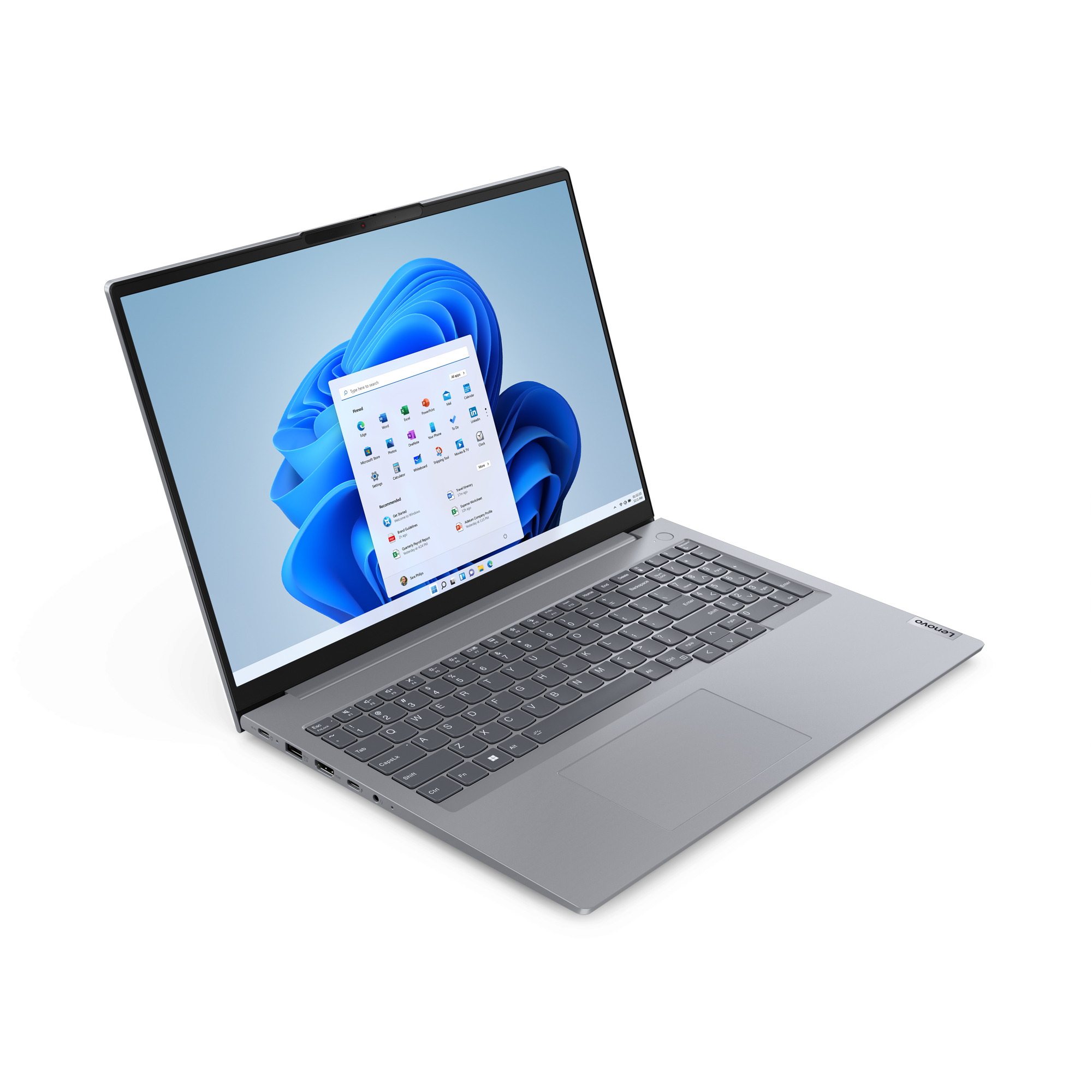 Lenovo ThinkBook 16 G6 IRL Intel® Core™ i5 i5-13420H Laptop 40,6 cm (16") WUXGA 16 GB DDR5-SDRAM 512 GB SSD Wi-Fi 6 (802.11ax) Windows 11 Home Angielski Szary - obrazek 2
