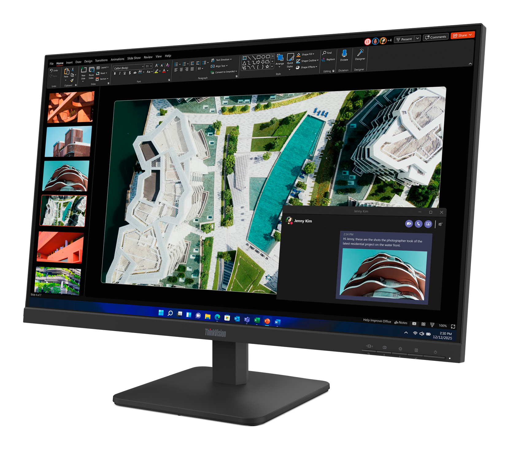 Lenovo ThinkVision S27-4e monitor komputerowy 68,6 cm (27") 1920 x 1080 px Full HD LCD Czarny - obrazek 2