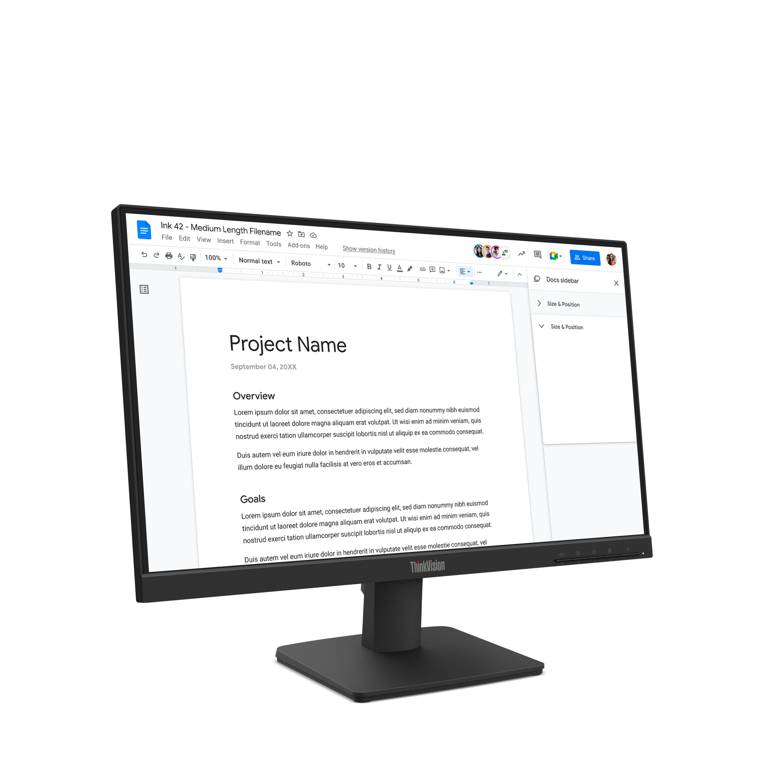 Lenovo ThinkVision S22-4e monitor komputerowy 54,6 cm (21.5") 1920 x 1080 px Full HD LED Czarny - obrazek 3
