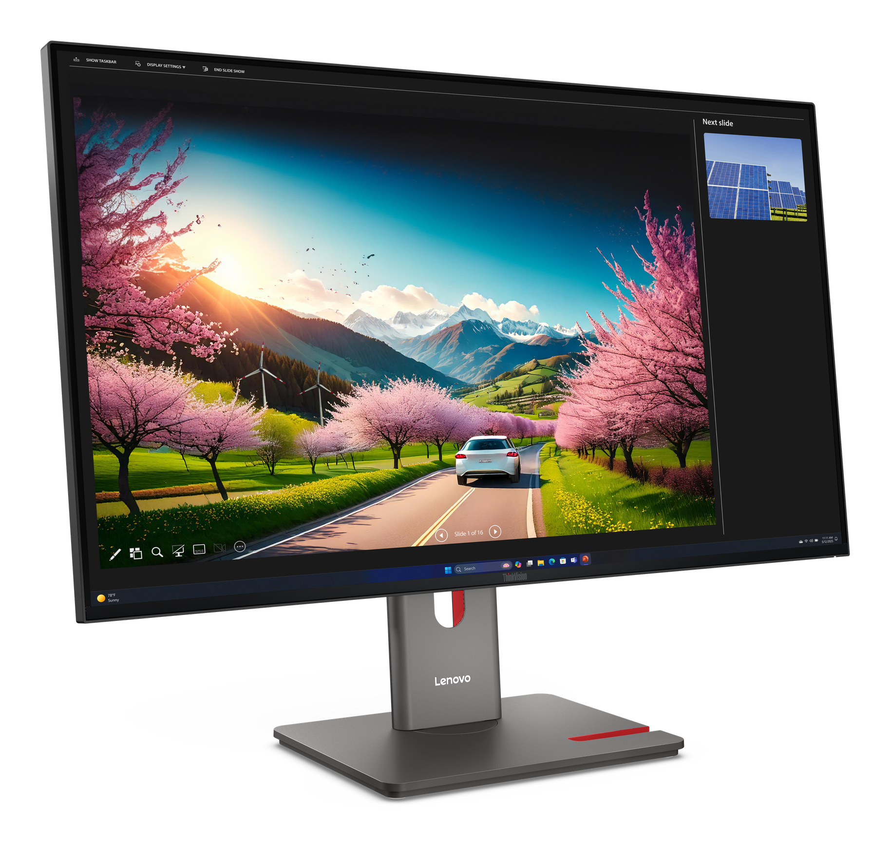Lenovo ThinkVision P32UD-40 monitor komputerowy 80 cm (31.5") 3840 x 2160 px 4K Ultra HD LCD Czarny - obrazek 2