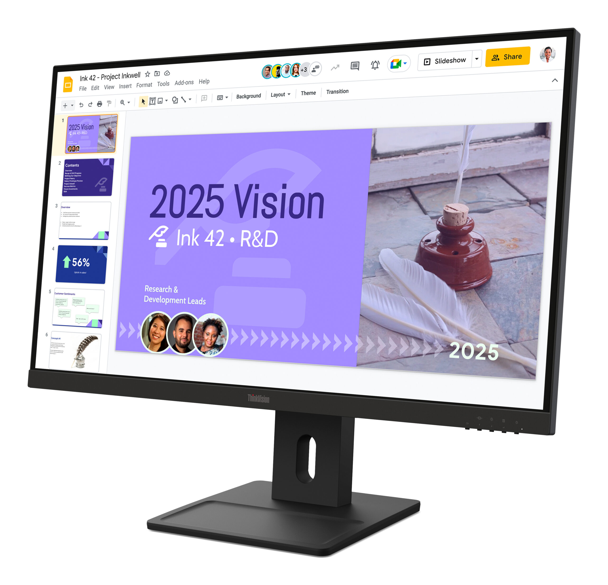 Lenovo ThinkVision E27Q-40 monitor komputerowy 68,6 cm (27") 2560 x 1440 px Quad HD LCD Czarny - obrazek 3