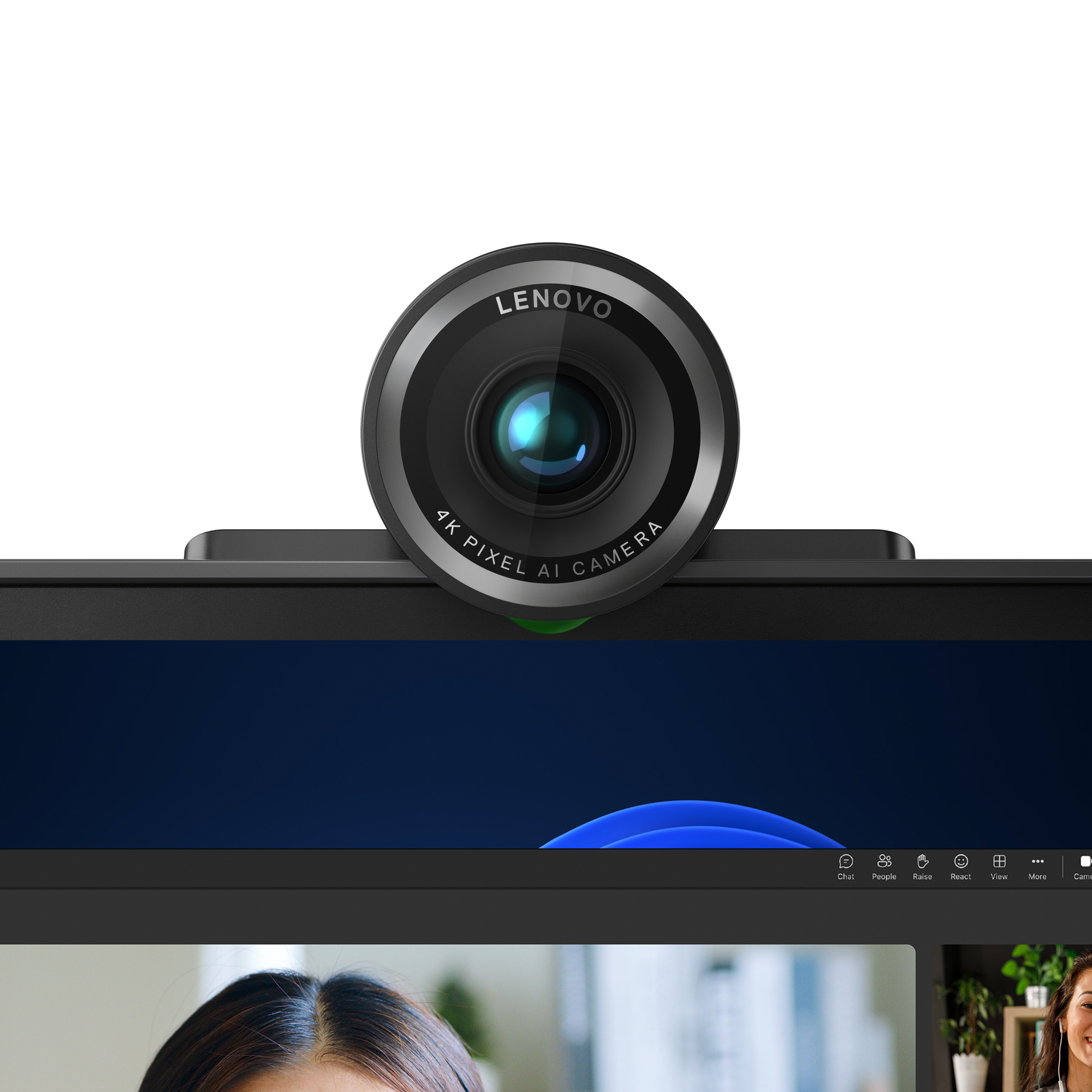 Lenovo 4XC1Q25246 kamera internetowa 8 MP 1920 x 1080 px USB-C Czarny - obrazek 5