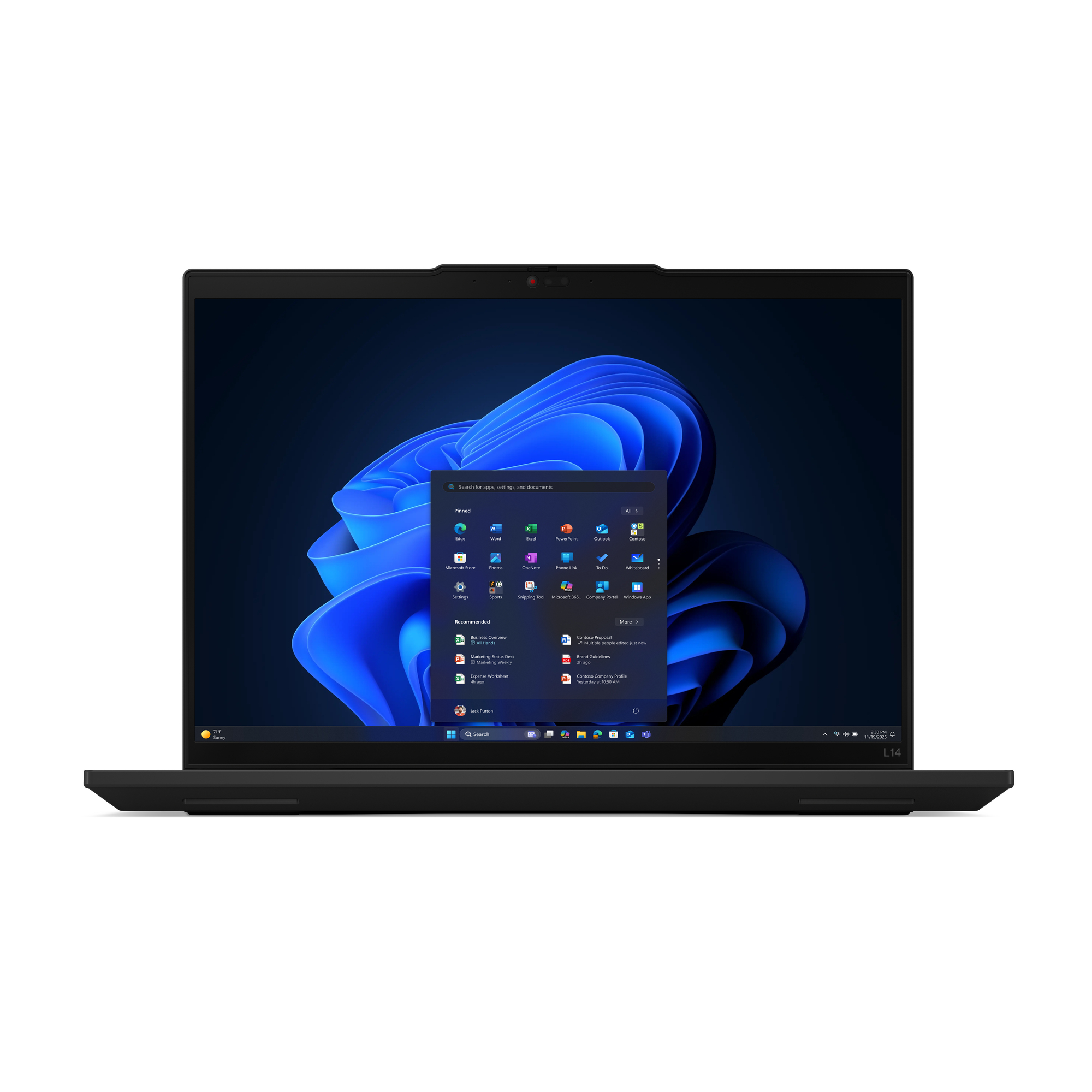 Lenovo ThinkPad L14 Gen 6 (AMD) AMD Ryzen™ 5 PRO 215 Laptop 35,6 cm (14") WUXGA 16 GB DDR5-SDRAM 512 GB SSD Wi-Fi 7 (802.11be) Windows 11 Pro Czarny - obrazek 2