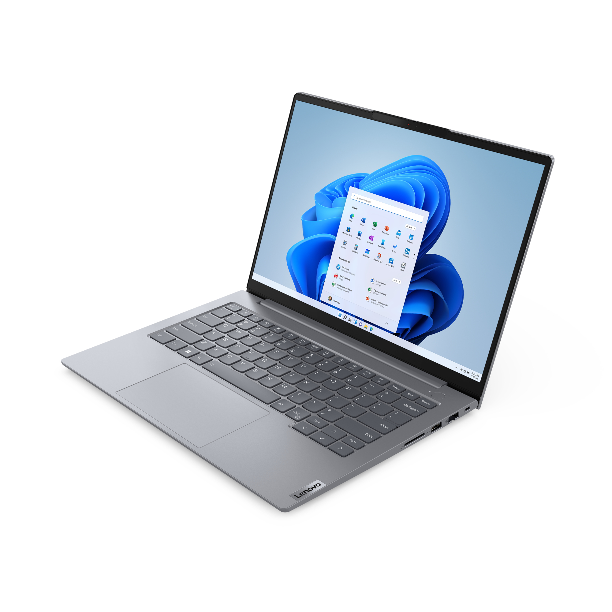 Lenovo ThinkBook 14 G6 IRL Intel® Core™ i5 i5-1335U Laptop 35,6 cm (14") WUXGA 16 GB DDR5-SDRAM 512 GB SSD Wi-Fi 6 (802.11ax) Windows 11 Pro Niemiecki Szary - obrazek 3