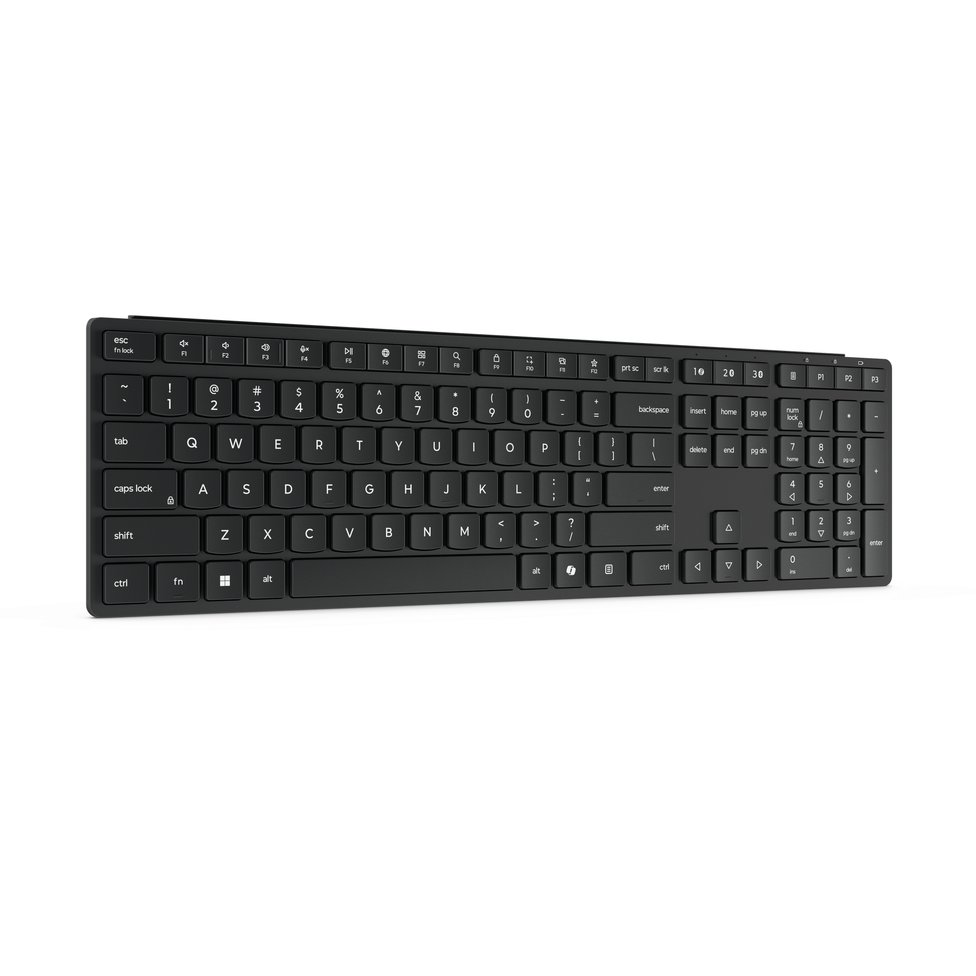 Lenovo Wireless Multi-Mode Pro 6000 klawiatura Dom/Biuro RF Wireless + Bluetooth QWERTY US English Czarny - obrazek 5