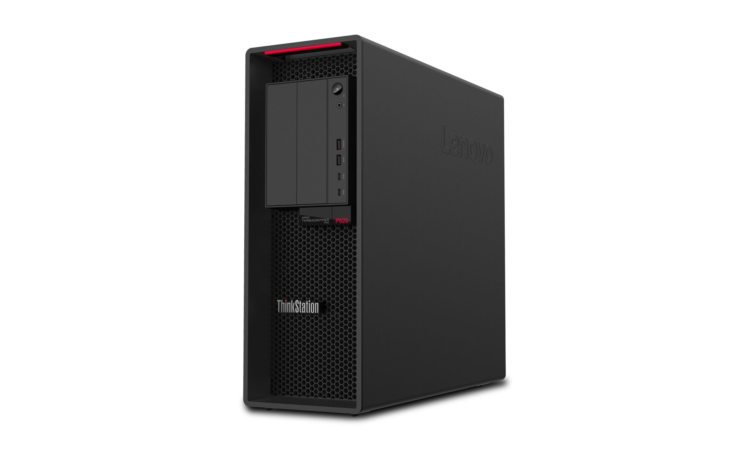 Lenovo ThinkStation P620 AMD Ryzen Threadripper PRO 5955WX 32 GB DDR4-SDRAM 512 GB SSD NVIDIA RTX 2000 Ada Windows 11 Pro Tower Stanowisko Czarny - obrazek 3