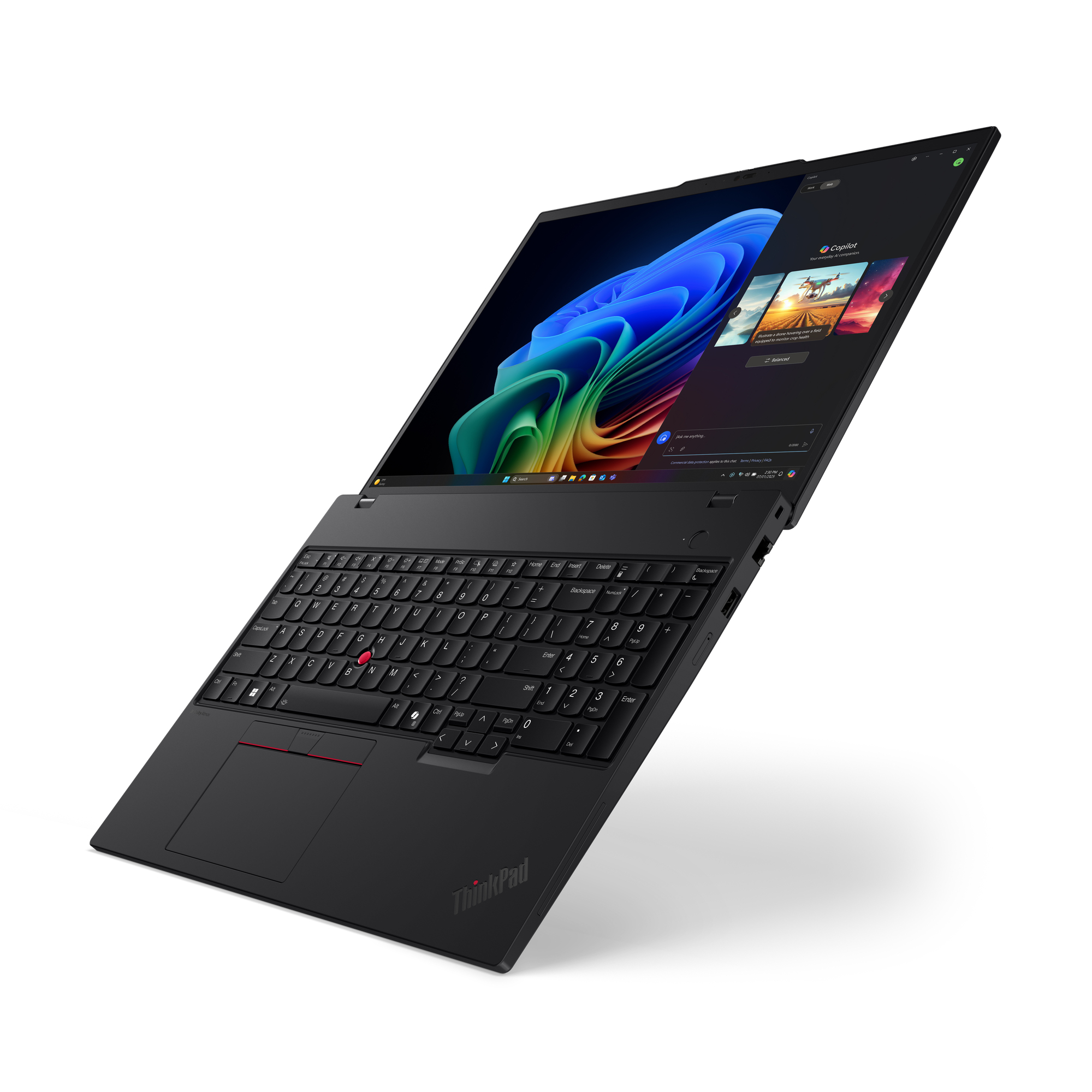 Lenovo ThinkPad T16 Gen 4 (AMD) Copilot+ PC AMD Ryzen AI 5 PRO PRO 340 Laptop 40,6 cm (16") WUXGA 32 GB DDR5-SDRAM 512 GB SSD Wi-Fi 7 (802.11be) Windows 11 Pro Węgierski Czarny - obrazek 2