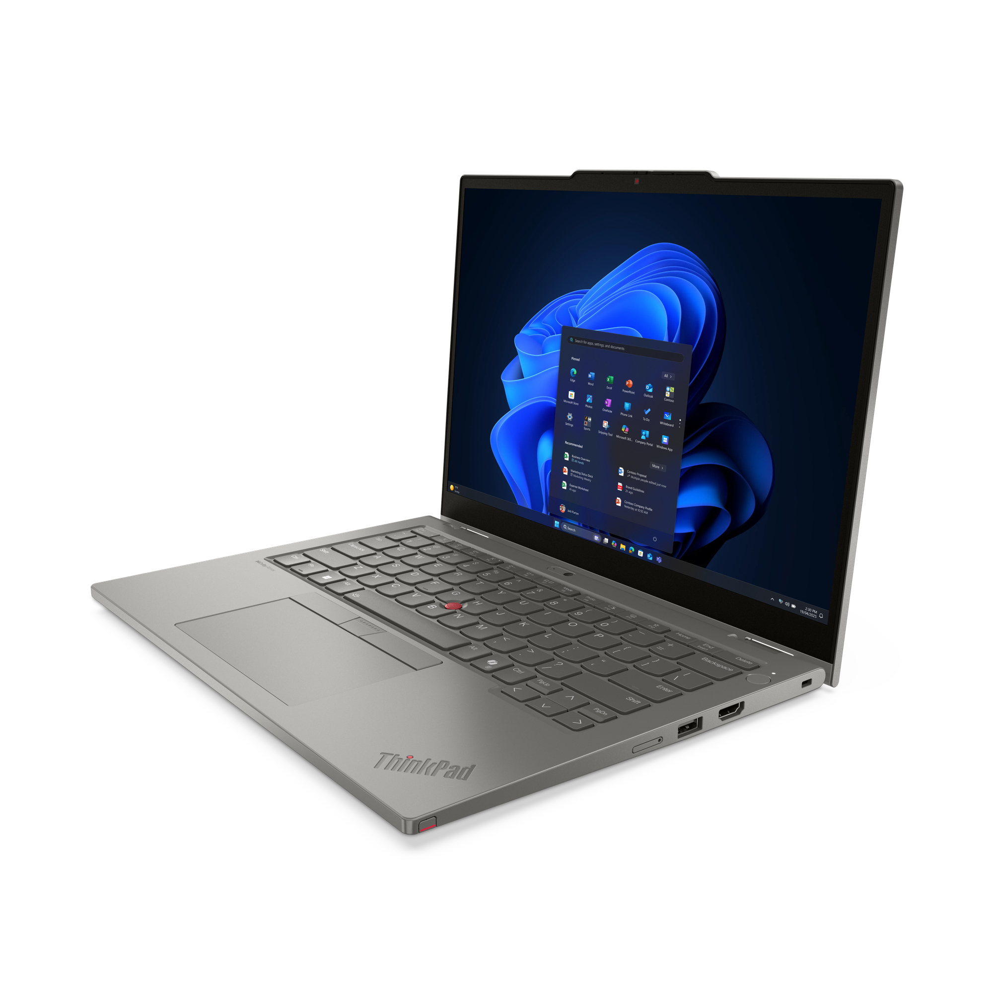 Lenovo ThinkPad L13 2-in-1 Gen 6 (Intel) Intel Core Ultra 7 255U Hybryda (2w1) 33,8 cm (13.3") Ekran dotykowy WUXGA 16 GB LPDDR5x-SDRAM 512 GB SSD Wi-Fi 6E (802.11ax) Windows 11 Pro Hiszpański Szary - obrazek 4