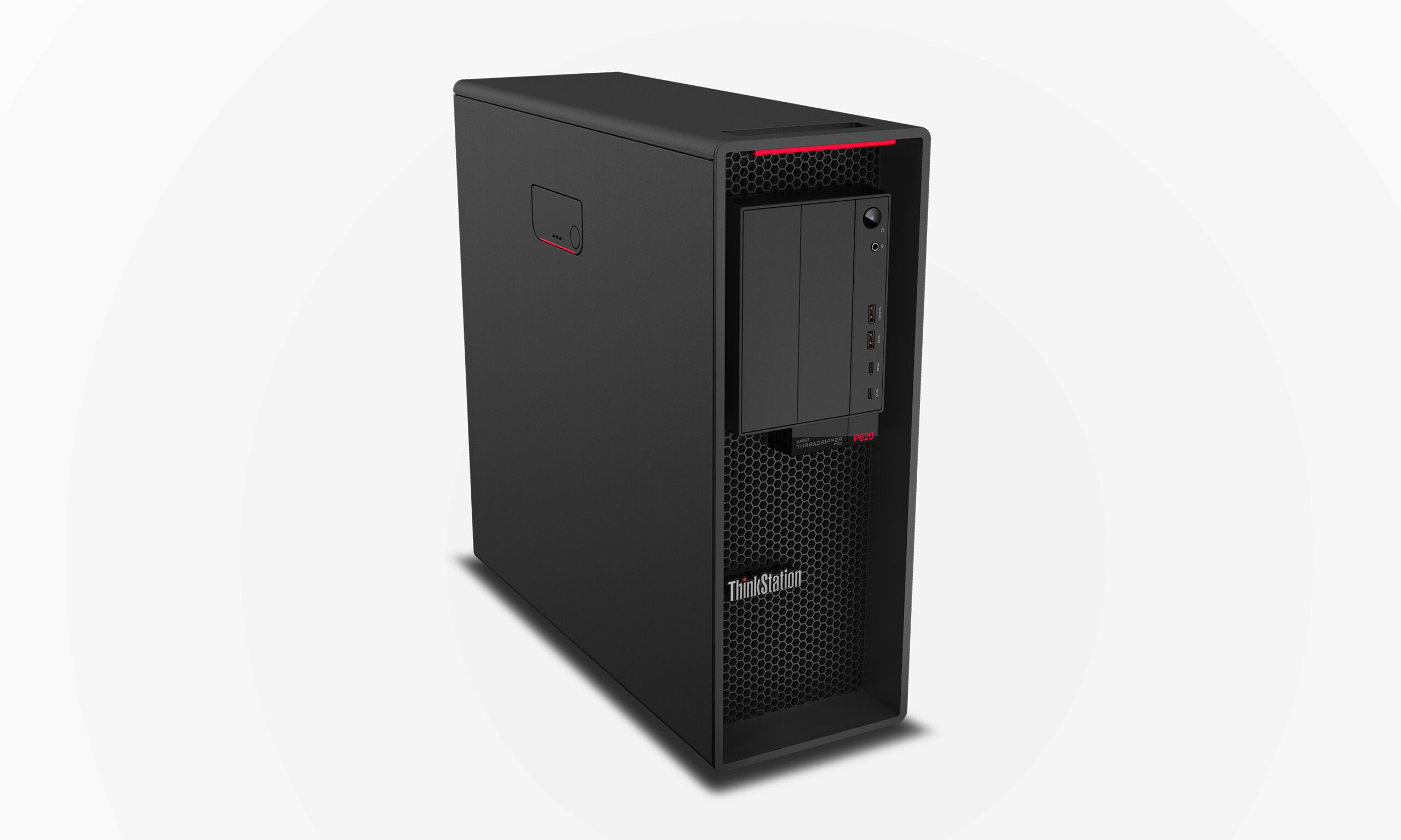 Lenovo ThinkStation P620 AMD Ryzen Threadripper PRO 5945WX 64 GB DDR4-SDRAM 1 TB SSD Windows 11 Pro Tower Stanowisko Czarny - obrazek 4