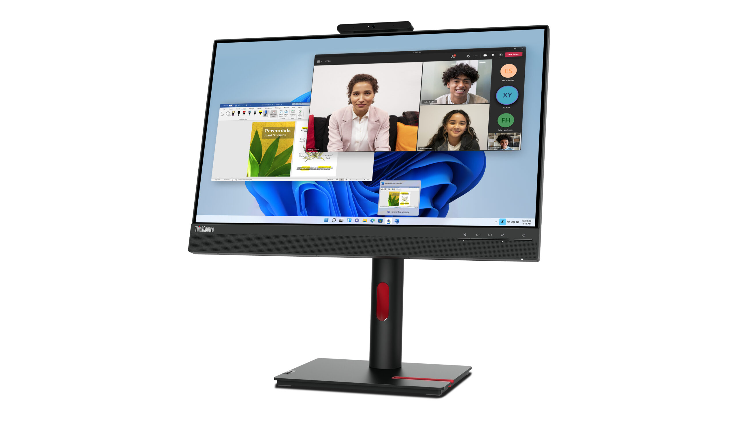 Lenovo ThinkCentre Tiny-In-One 24 Gen 5 monitor komputerowy 60,5 cm (23.8") 1920 x 1080 px Full HD LED Ekran dotykowy Czarny - obrazek 3