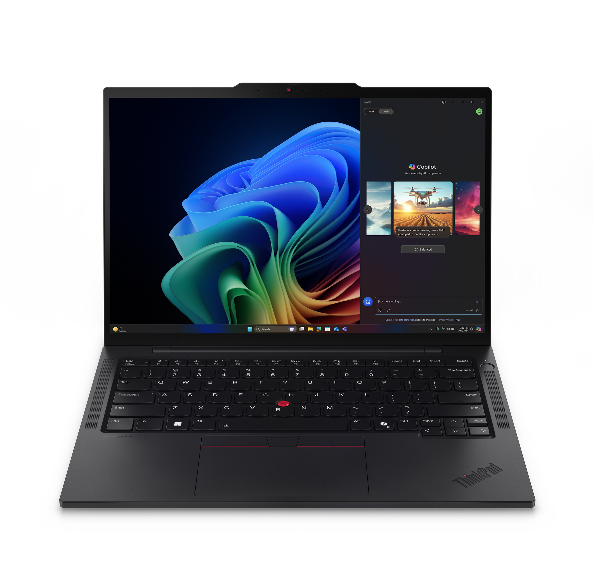 Lenovo ThinkPad T14s Gen 6 (AMD) Copilot+ PC AMD Ryzen AI 7 PRO 350 Laptop 35,6 cm (14") WUXGA 32 GB LPDDR5x-SDRAM 512 GB SSD Wi-Fi 7 (802.11be) Windows 11 Pro Skandynawia Czarny